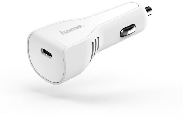 Hama USB-C Kfz-Ladegerät weiss