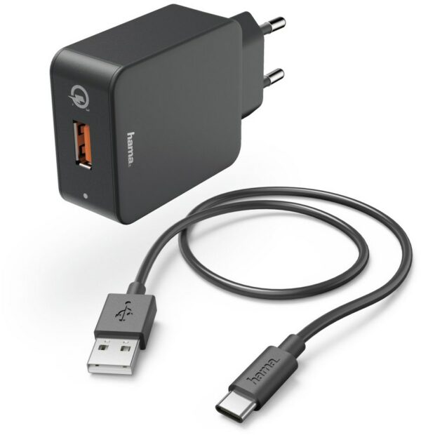 Hama USB-C-Ladeset QC 3.0 schwarz