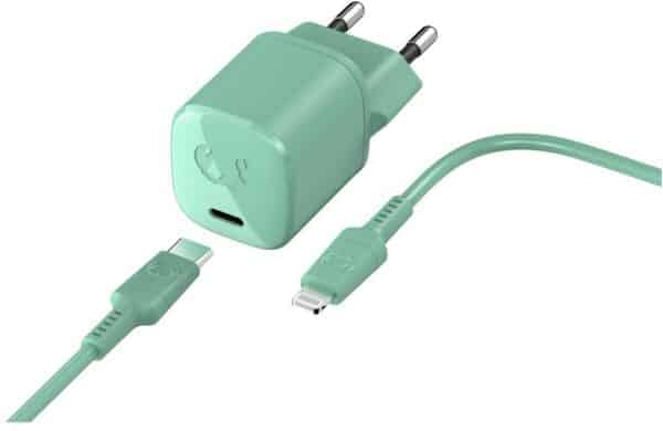 Fresh ´n Rebel USB-C Mini Charger (18W) Ladegerät inkl. Lightning Kabel (1