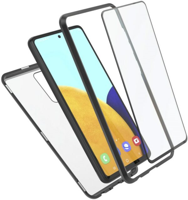 Hama Cover Magnetic+Glas+Displayglas für Galaxy A52 (5G) schwarz/transparent