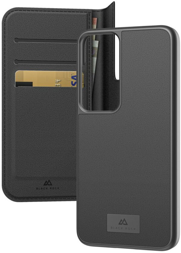 Black Rock Wallet 2in1 Premium Leather für Galaxy S23 schwarz