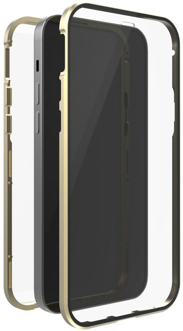 Black Rock Cover 360° Glass für iPhone 12 Pro Max gold